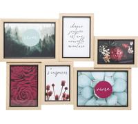 Porte-photos "Kyle" - bois et verre - 4 photos - Atmosphera créateur d'intérieur