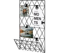Porte-photos Mesh 30x45cm avec étagère et pinces