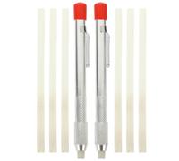 Porte-pierres à Savonnette Stylo de Soudage avec 6 Recharges pour Marquage | Marquage de L’acier L’aluminium, Poignée Texturée, Usage Atelier pour Menuisiers et Charpentiers