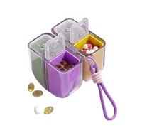 Porte-pilules, boîte à pharmacie à double couche avec de la lumière, porte-pilules, sac à main, sac à dos, pour voiture, , adultes, femme