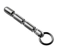 Porte-pilules de porte-clés | Cas de à trois couches à l'épreuve des fuites | Stockage de médecine portable | Bouteille de pilule de voyage de conception compacte | Récipient en acier inoxydab