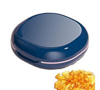 Porte-pilules de voyage, conteneur de pilules, portable, compact, porte-pilules pour sac, petit conteneur de médicament pour ranger des suppléments