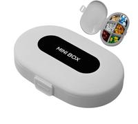 Porte-pilules, organisateur de pilules | Planificateur quotidien de médecine | Étui de médicament avec boîte à pilules de voyage - Conteneur de médicament à 6 compartiments - Porte-médicaments d