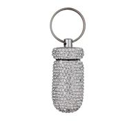 Porte-pilulier porte-clés - Bouteille de voyage étanche pour un transport facile | Étui compact avec clip solide, idéal pour le camping, les voyages en plein air, les suppléments quotidiens, les