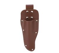 Porte-pince, étui pour sécateur, ceinture en cuir de vache, pochette suspendue pour jardinage, sécateurs, ciseaux, couteaux, couleur café, taille compacte 23 cm