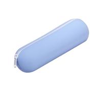Porte-pinceau en silicone, étui cosmétique portable doux, sac de cosmétique de voyage, 22x6x7cm, matériau en silicone de grande capacité, utilisation polyvalente pour les articles de toilette et les p