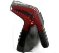 Porte-pinceaux avec pince double face, ouvre-boîte intégré et clips en tissu, aimant puissant pour peinture professionnelle et bricolage (rouge)