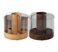 Porte-pinceaux De Maquillage, Conception À Accès Facile, 14x13,7 Cm, Rangement Multi-compartiments, Porte-pinceaux De Maquillage 360°, Tiroir De Rangement Sans Encombrement, Pour Cosmétiques Pour Femm