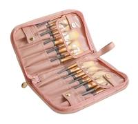 Porte-pinceaux de maquillage de voyage,Porte-pinceaux de maquillage de voyage,Pochette crayon à sourcils - Sac de voyage pour pinceaux de maquillage, boîte de rangement pour cosmétiques, trousse de ma