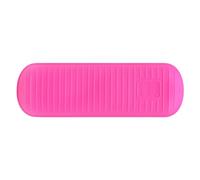Porte-pinceaux de maquillage en silicone souple - Sac de voyage portable pour pinceaux de maquillage, Rose Re, L