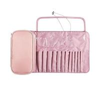Porte-pinceaux de maquillage - Organisateur de sac à cosmétiques, accessoires de beauté | Sac de rangement Portable étanche pour pinceaux enroulables, étui pour pinceaux de voyage, pochette pour pince