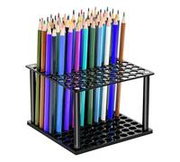 Porte-pinceaux en acrylique - Organiseur de bureau à 96 trous | Rangement pour stylos, fournitures artistiques, crayons de couleur, outils de dessin, bureau d'artisanat, artiste, accès facile