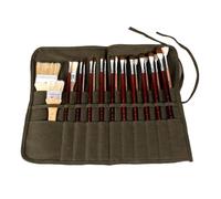 Porte-pinceaux en toile | Pochette en toile pour pinceaux de maquillage | Rangement multifonction et portable pour la peinture, le dessin et les fournitures d'art - Étui enroulable pour artistes
