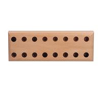 Porte-pinces - Organisateur d'outils en bois avec 16 trous, stockage soigné et flexible pour la pince sous 12 mm, matériau en pin durable, belle finition en bois, atelier et