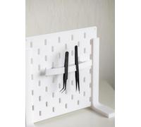 Porte-pinces pour Skadis - Support pour pinces | Compatible avec plaque perforée Skadis | Support d'outils d'impression 3D (jaune)