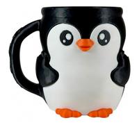 Porte-pinte de crème glacée pingouin - Convient aux pintes standard - Double douille à cuillère - Garde les mains au chaud - Design amusant de pingouin avec des couleurs vives - Manchon réutilisable