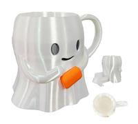 Porte-pinte de crème glacée, tasse à café fantôme, impression 3D, tasse à café de 8,9 x 8,9 x 12,9 cm pour cuisine, salon, restaurant, étagère, restauration et affichage de camion de nourriture