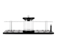 porte pipe bois clair grand modèle et pot à tabac bois noir