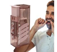Porte-pire du fil | Conteneur automatique à pop-out à pop-out, articles de voyage pour hommes et femmes, outils de nettoyage des dents, stocker 10 cueillets Floss