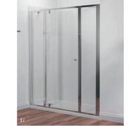 Porte pivotante réversible chrome Jacob Delafon Serenity 90