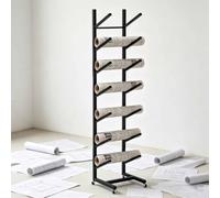 Porte-plans multicouches, étagère de rangement métallique pour documents