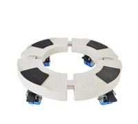 Porte Plante 4 Roulettes Verrouillables Charge 200 kg Réglable de 38-48cm Plateau Roulant pour Intérieur à Extérieur Support de Pot de Fleur pour Électroménager Pot de Fleur (4 Roues)