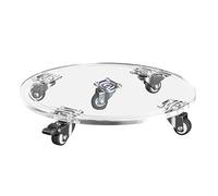 Porte plante a roulettes, plateau de jardinière mobile acrylique, support en pot à roulettes rond sur roues universelles, chariot à pot de plante pour de jardin intérieur extérieur ( Size : 32CM )