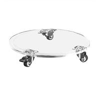 Porte plante a roulettes, plateau de jardinière mobile acrylique, support en pot à roulettes rond sur roues universelles, chariot à pot de plante pour de jardin intérieur extérieur ( Size : 20CM )