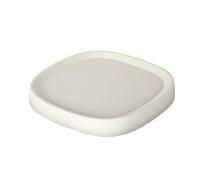 Porte Plante à Roulettes Réglable Pot de Fleur Rond Capacité Charge 400 kg Robuste pour Support avec 8 roulettes Chariot Plantes Intérieur Extérieur Maison Jardin 35.2cm Blanc-gris