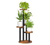 Porte Plante-Bamworld-4 couches- Pour l'intérieur et l'extérieur Escalier Décoratif pour Fleurs