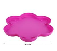 Porte Plante Plastique Roma Trio Fushia D39 Cm