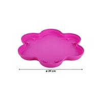 Porte plante plastique Roma trio fushia D39 cm