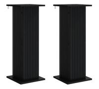 Porte-plante - tablette a roulettes pour plante Vidaxl Support de Plante 2 pcs Noir 30,5 x 30 x 80,5 cm