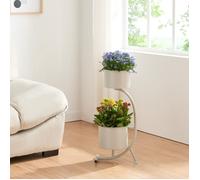 Porte-plantes Almelo 63 x 29 x 21 cm beige