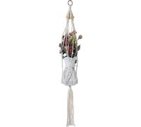 Porte-plantes mural Rebecca Mobili Tecolote 80x25x25 Polycoton Beige Boho