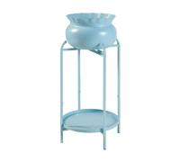 Porte-Plantes Style Intemportel Support 60 X 27 X 27 Cm Bleu Clair Helloshop26 03_0010331 Multicolore