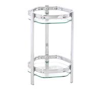 Porte-Plantes Verre "Orchidea" 45cm Argent
