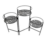 PORTE PLANTES X3 EN EVENTAIL METAL