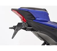 Porte-plaque d’immatriculation PROTECH en acier inoxydable en poudre noire, noir