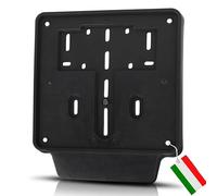 Porte-Plaque d'immatriculation Moto Universel GAMBC® en Plastique à Haute résistance - Porte Plaque d'immatriculation Moto 125 - Support de Plaque d'immatriculation Moto arrière avec Bande pour