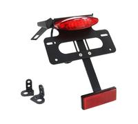 Porte-Plaque Moto Support de Plaque d'immatriculation arrière Bien rangé, adapté pour 690 Enduro 2008-2018 SMCR 2013-2018(Red with Reflector)