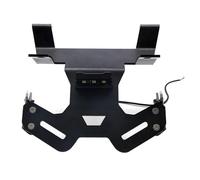 Porte Plaque Numéro Moto pour CB125R pour CB250R pour CB300R Support De Plaque D'immatriculation Arrière Court avec Éclairage LED pour Moto(Black)