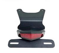 Porte Plaque Numéro Moto pour Suzuki pour DR650 pour DR650S pour DR650SE DR 650 650S 650SE Arrière Tidy Fender Eliminator LED Lumière Support Cadre Plaque D'immatriculation(Red)