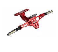 Porte Plaque numéro pour Ninja 1000 KX 65/80/85/100/500 KX250F/KX450F Support Plaque D'immatriculation Moto Clignotant Support Plaque(Red (1set))