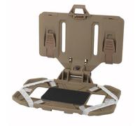 Porte-Plaque Téléphone pour Gilet Tactique, Support de Téléphone pour Veste MOLL Titulaire de Phone pour Écrans de Téléphone de 4,7-6,7 Pouces, pour Sports de Plein Air, Chasse Militaire-Brown