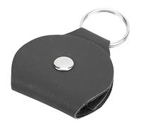 Porte-plectres de Guitare élégant en Cuir PU Souple, étui de Rangement pour plectre, Porte-clés, Accessoire de Guitare pour Musiciens de Voyage (Black)