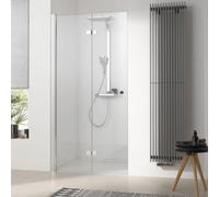 Porte pliante à charnières HSK Atelier Plan dans niche, dimensions : 100,0 cm x 200,0 cm, butée gauche, 17088100-L-41-50, Cabines de douche: Aspect chromé : ESG clair