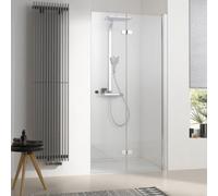 Porte pliante à charnières HSK Atelier Plan dans niche, dimensions : 80,0 cm x 200,0 cm, butée droite, 17088080-R-41-50, Cabines de douche: Aspect chromé : ESG clair