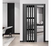 Porte Pliante accordéon - Panneaux coulissants en PVC pour Placard et buanderie, Conception Multi-Plis Facile à Nettoyer, Solutions d'aménagement intérieur Gain de Place, parfaites pour Les