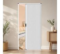 Porte pliante accordéon sans perçage pour séparation de pièces intérieures